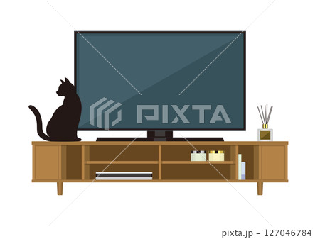 テレビとネコ テレビとネコ 127046784