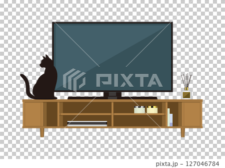 テレビとネコ テレビとネコ 127046784