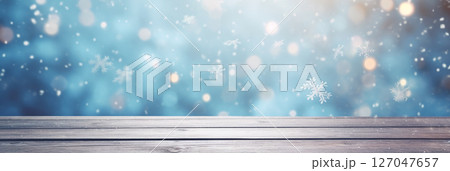 Merry Christmas stone podium background 127047657