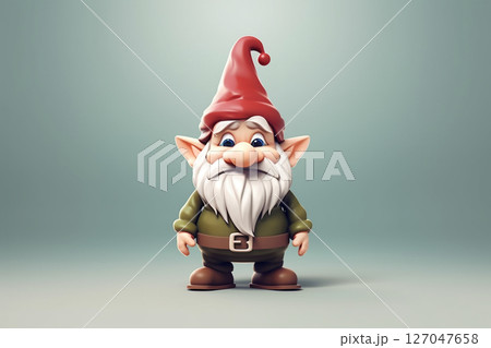 Christmas gnome with gifts near Christmas tree Christmas gnome with gifts near Christmas tree 127047658