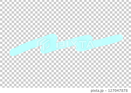 シンプルな手書き風アンダーラインのベクターイラスト 127047878