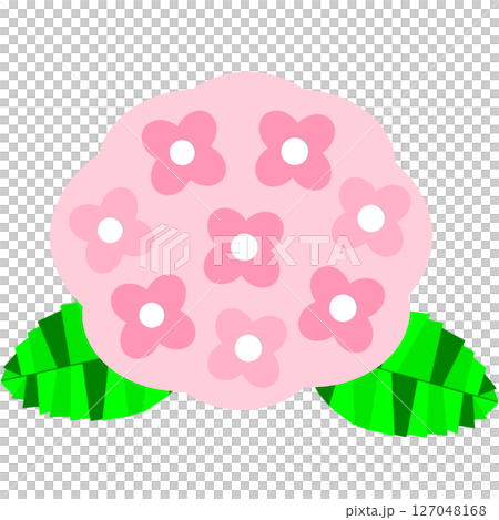 梅雨や初夏を彩る紫陽花の花のかわいらしいイラスト素材 梅雨や初夏を彩る紫陽花の花のかわいらしいイラスト素材 127048168