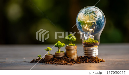 エコ成長の象徴的イメージ エコ成長の象徴的イメージ 127050025