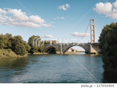 川に架かる橋 川に架かる橋 127050404