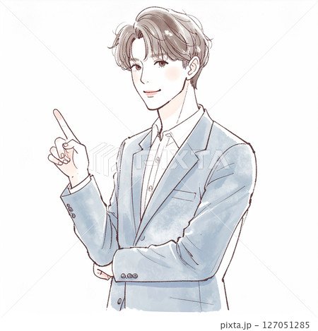 男性・男の子のイラスト素材 男性・男の子のイラスト素材 127051285