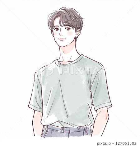 男性・男の子のイラスト素材 男性・男の子のイラスト素材 127051302
