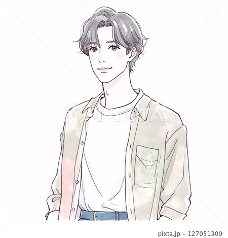 男性・男の子のイラスト素材 男性・男の子のイラスト素材 127051309