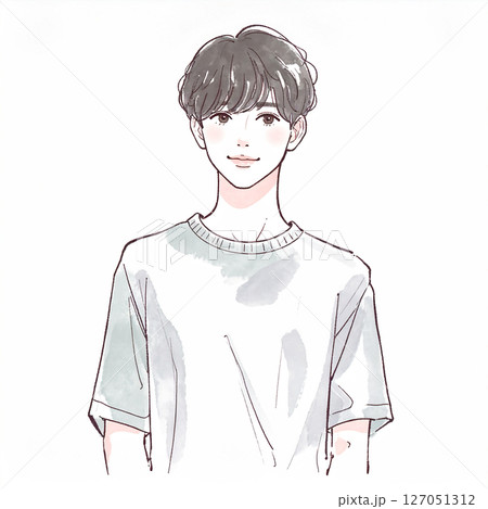 男性・男の子のイラスト素材 男性・男の子のイラスト素材 127051312