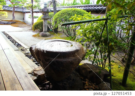 京都府 東寺 観智院・手水鉢 蹲踞 京都市 南区 九条町 2022年2月 京都府 東寺 観智院・手水鉢 蹲踞 京都市 南区 九条町 2022年2月 127051453