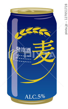 アルコール飲料_缶ビール(発泡酒) アルコール飲料_缶ビール(発泡酒) 127051728