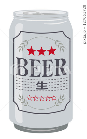 アルコール飲料_缶ビール(生ビール) アルコール飲料_缶ビール(生ビール) 127051729