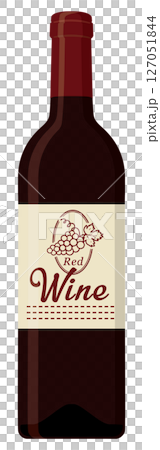 酒精飲料_酒瓶(紅酒) 酒精飲料_酒瓶(紅酒) 127051844