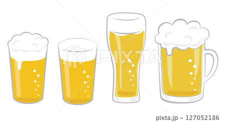 アルコール飲料_ビール（ビアグラス） 127052186
