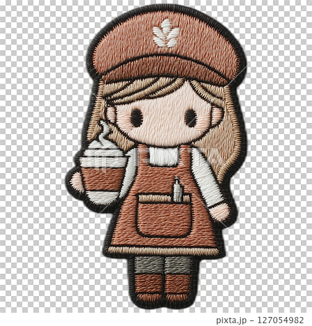 咖啡廳員工刺繡徽章 127054982