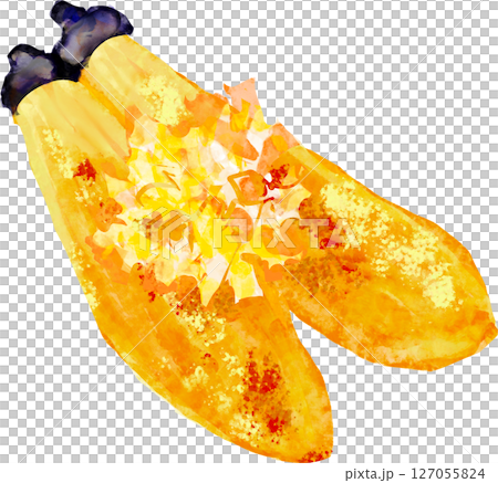 焼きナスのイラスト 127055824