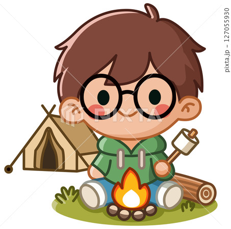 Camping Boy 127055930