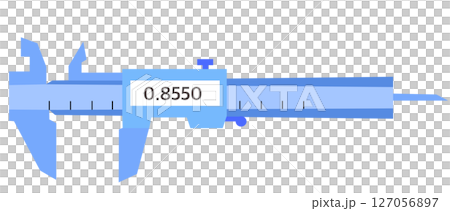 Digital Vernier Caliper, A precision measuring tool used to measure the length, depth, and internal/external diameters of objects with high accuracy 127056897