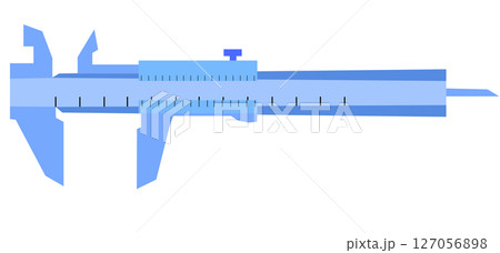 Vernier Caliper, A precision measuring tool used to measure the length, depth, and internal/external diameters of objects with high accuracy 127056898