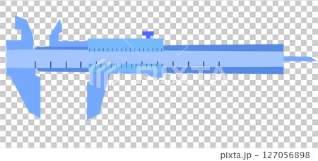 Vernier Caliper, A precision measuring tool used to measure the length, depth, and internal/external diameters of objects with high accuracy 127056898