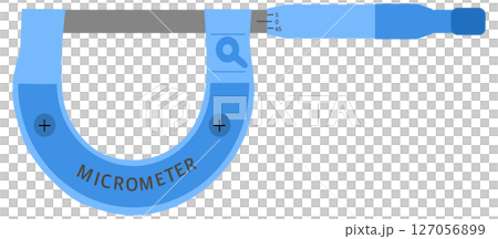 Micrometer, A precision measuring tool used to measure the thickness or diameter of objects with high accuracy Micrometer, A precision measuring tool used to measure the thickness or diameter of objects with high accuracy 127056899