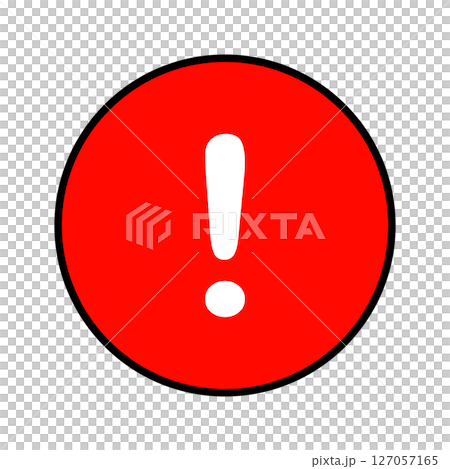Danger sign red circle Danger sign red circle 127057165