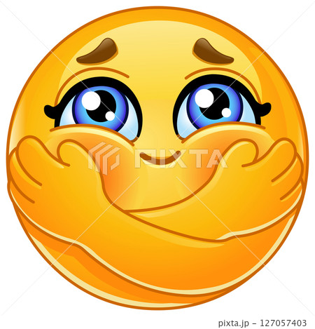 Emoticon Hugging Herself 127057403