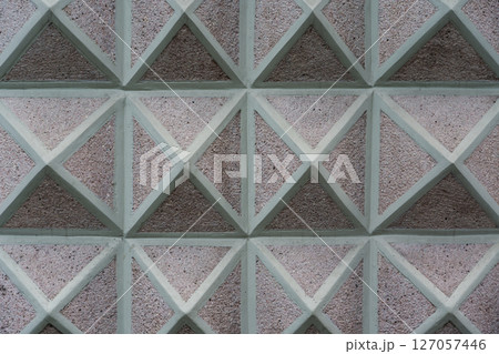 Triangular drawing of the building facade. Pyramid facade. Background triangles Triangular drawing of the building facade. Pyramid facade. Background triangles 127057446