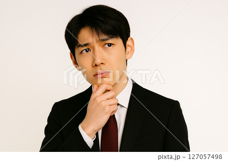 考え込む若いビジネスマン 127057498