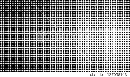 Diagonal Halftone Dots Fading Pattern 127058148