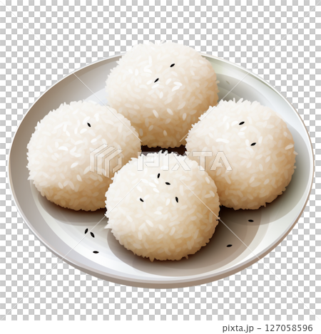 Sticky rice balls 127058596