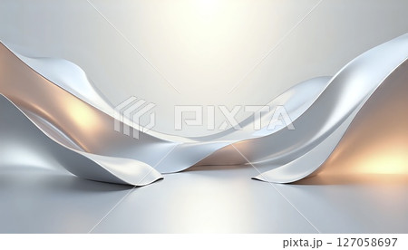 Light Reflections on Curved Metallic Surface Texture Light Reflections on Curved Metallic Surface Texture 127058697