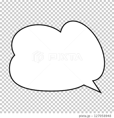 Simple speech bubble illustration - Fluffy 127058948