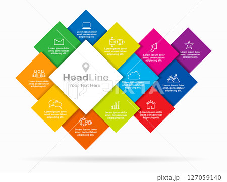 Infographic design template with place for your data. Vector illustration. Infographic design template with place for your data. Vector illustration. 127059140