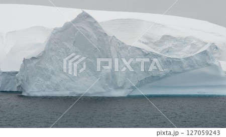 Massive Iceberg Structure in Cold Polar Waters 127059243