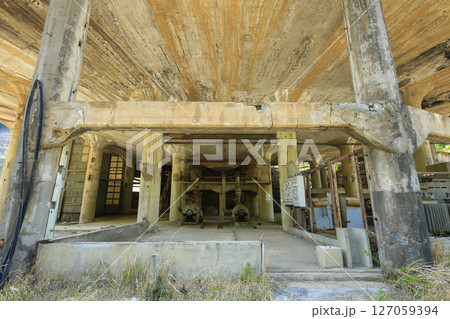 兵庫県朝来市　神子畑選鉱場　シックナー跡 127059394