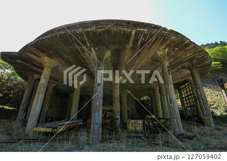 兵庫県朝来市 神子畑選鉱場 シックナー跡 兵庫県朝来市 神子畑選鉱場 シックナー跡 127059402