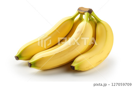 Bunch of bananas isolated on white background 127059709