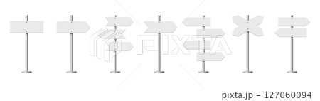 Direction signs with arrow 127060094