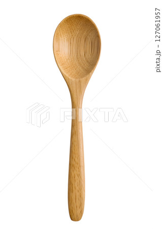 Wooden spoon culinary essential for kitchen use isolated on transparent background 127061957