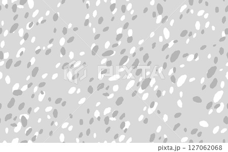 Abstract modern leopard seamless pattern. Animals trendy background. Grey and white decorative vector stock illustration for print, card, postcard, fabric, textile. Modern ornament of stylized skin Abstract modern leopard seamless pattern. Animals trendy background. Grey and white decorative vector stock illustration for print, card, postcard, fabric, textile. Modern ornament of stylized skin 127062068