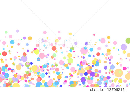 Light multicolor background, colorful vector texture with circles. Splash effect banner. Glitter silver dot abstract illustration with blurred drops of rain. Pattern for web page, banner,poster, card 127062154