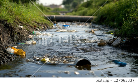 Plastic Waste Pollution in a Small Stream Plastic Waste Pollution in a Small Stream 127063337