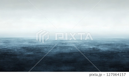 A Monochromatic Seascape with a Distant Horizon 127064157