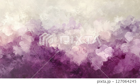 Abstract Painting with Purple and White Hues 127064245