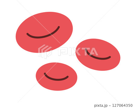 Blood platelets cells cartoon design 127064350