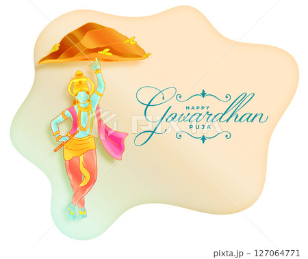 happy govardhan puja religious background for annakut ritual happy govardhan puja religious background for annakut ritual 127064771