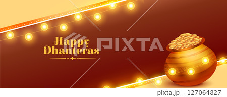happy dhanteras celebration poster pray for wealth and prosperity 127064827