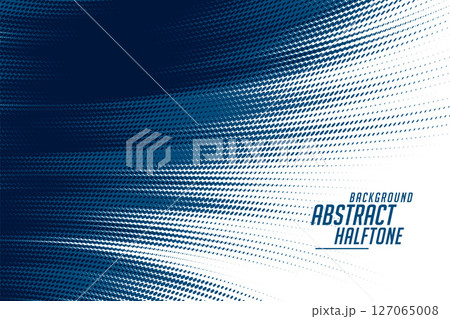 blue and white halftone pattern background for...のイラスト素材 [127065008 ...