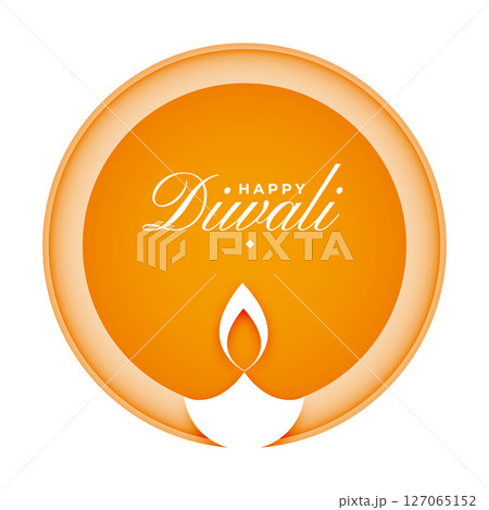 minimal happy diwali religious vector design with artistic diya minimal happy diwali religious vector design with artistic diya 127065152