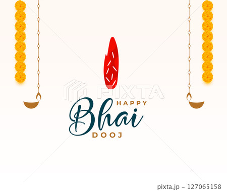 bhai dooj event greeting card for brother sister love and care 127065158